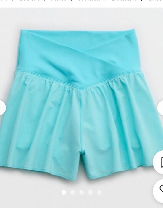 aerie Pants - Aerie teal crossover shorts